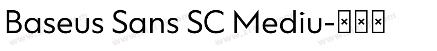 Baseus Sans SC Mediu字体转换